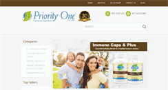 Desktop Screenshot of priorityonevitamins.com