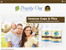 Tablet Screenshot of priorityonevitamins.com